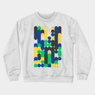 Colourful Geometric Animated Pattern Crewneck Sweatshirt